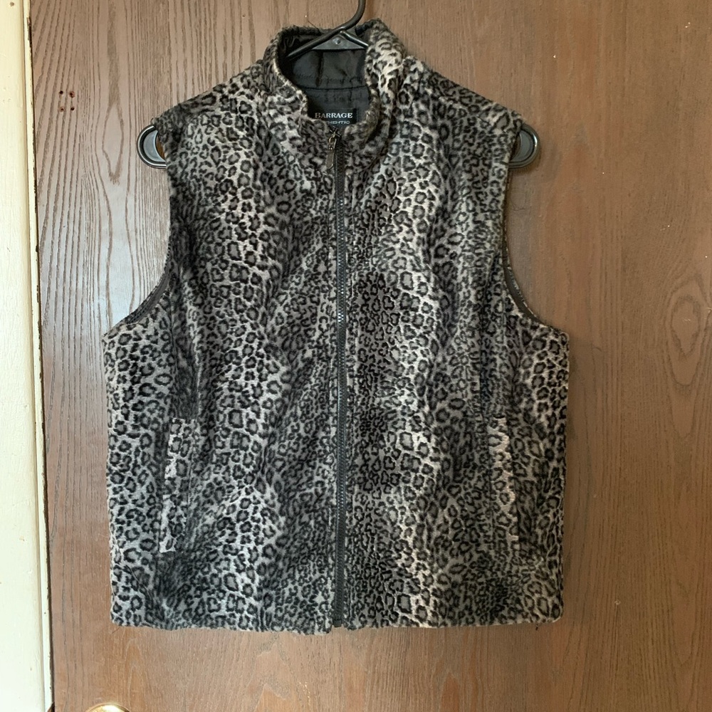 Barrage authentic leopard print vest, never worn.